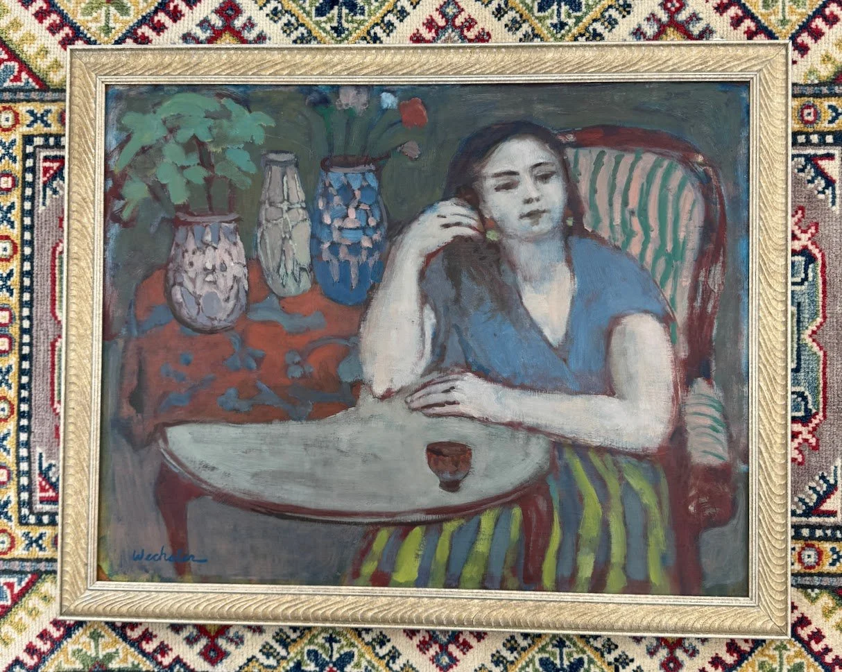 Original Oil Painting of a Woman by Well Noted Artist Anita Wechsler (1903-2000)