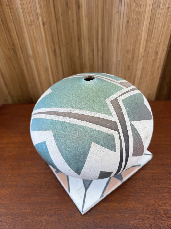 Native American Handthrown Vase Signed by Artist
