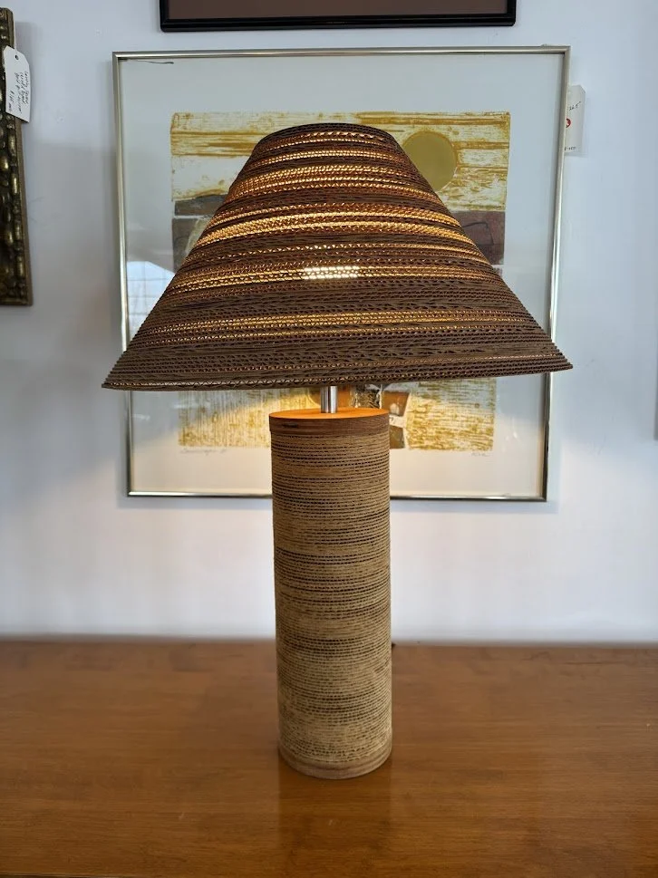 Mid Century Lamp Made From Cardboad Designed by Gregory Van Pelt 