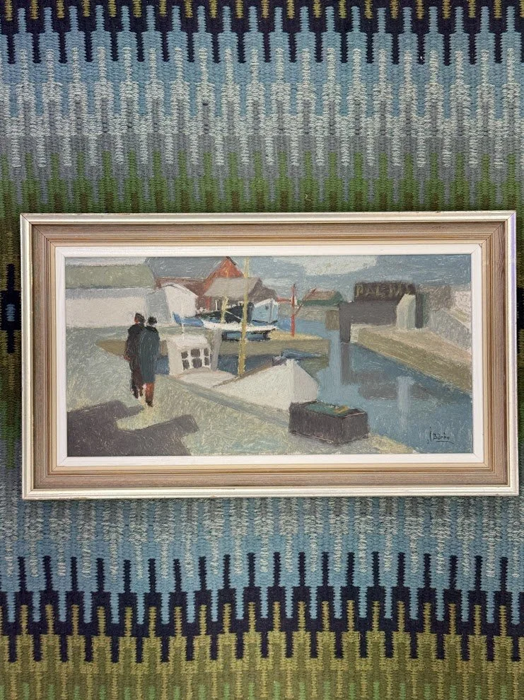 Original Signed Mid Century Oil Painting by John Boren, Swediah 1903-1983