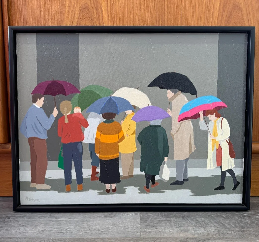 Original Painting by Noted NH Artist Ann Tolson 25"w x 19.5"h