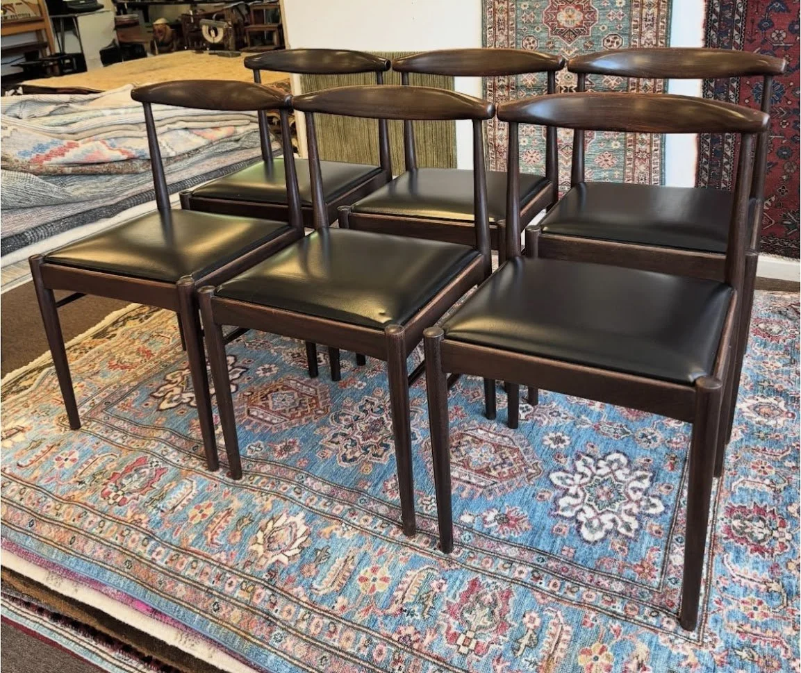 Mid Century Scandinavian Style Set of 6 Dining Chairs from Berlin