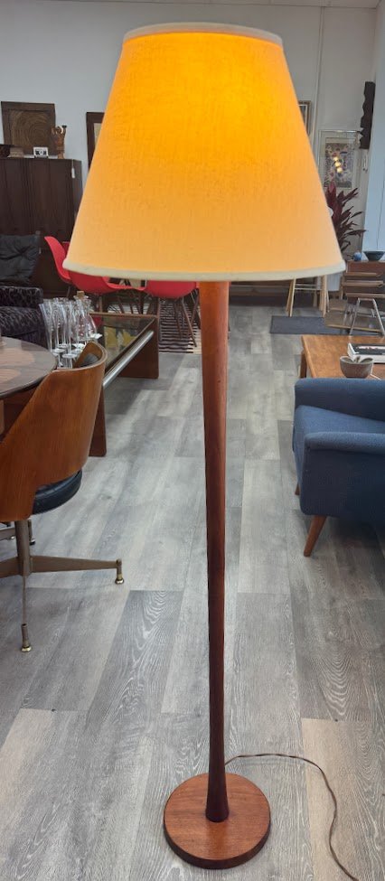 Mid Century Teak Floor Lamp