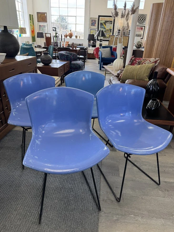 Set of 4 Harry Bertoia Molded Fiberglass Chairs for Knoll