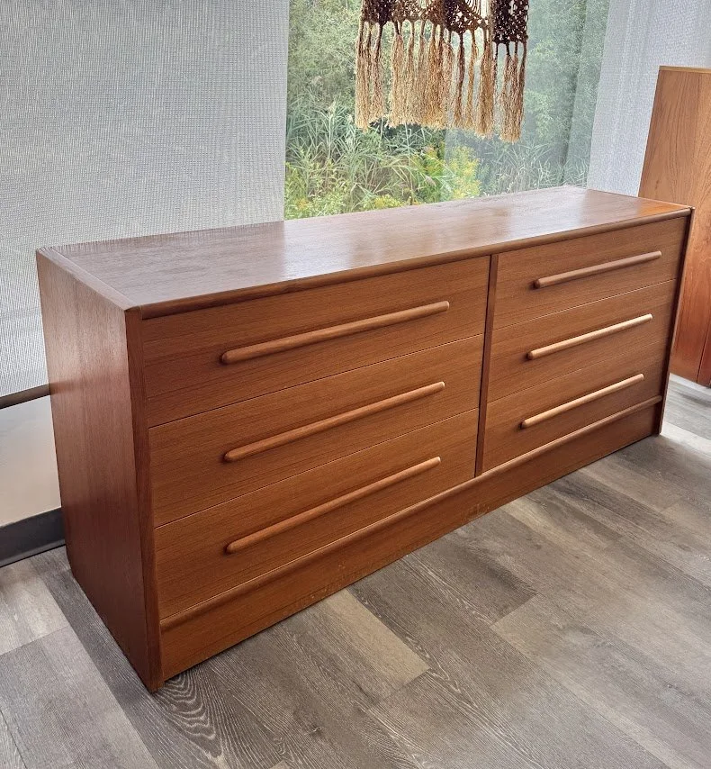 Danish Teak 6 Drawer Chest by Kibaek Mobelfabrik