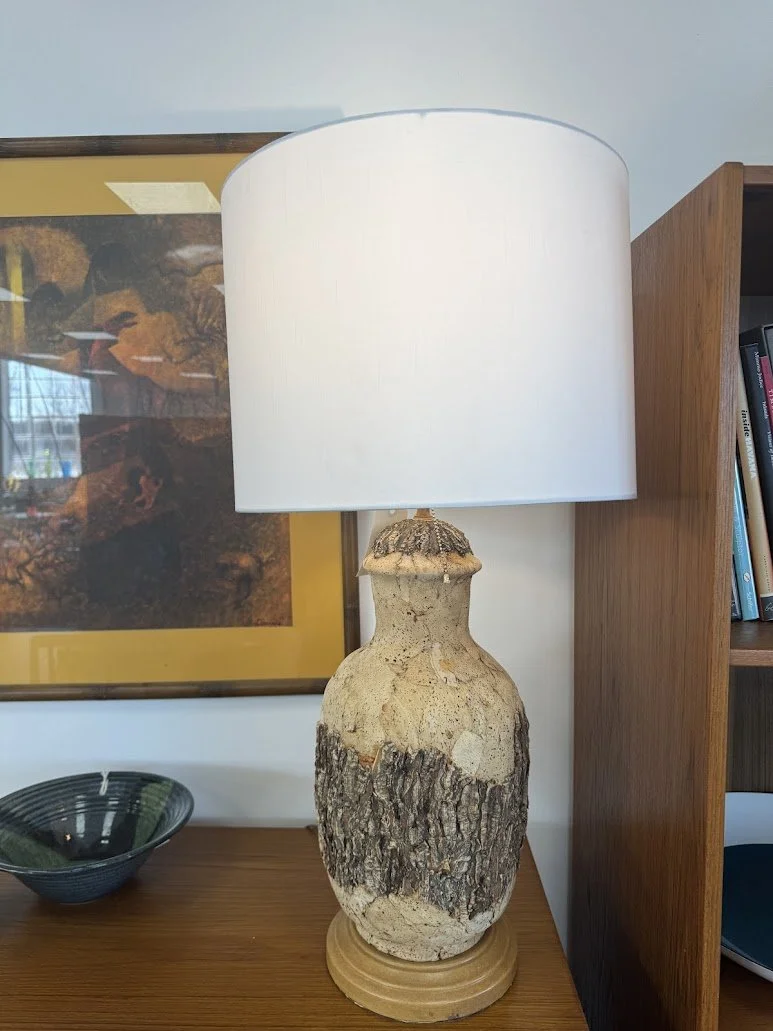 Natural Bark Vintage Table Lamp