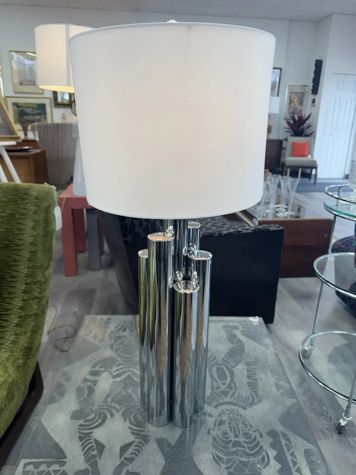 Vintage Chrome Sky Scraper Lamp
