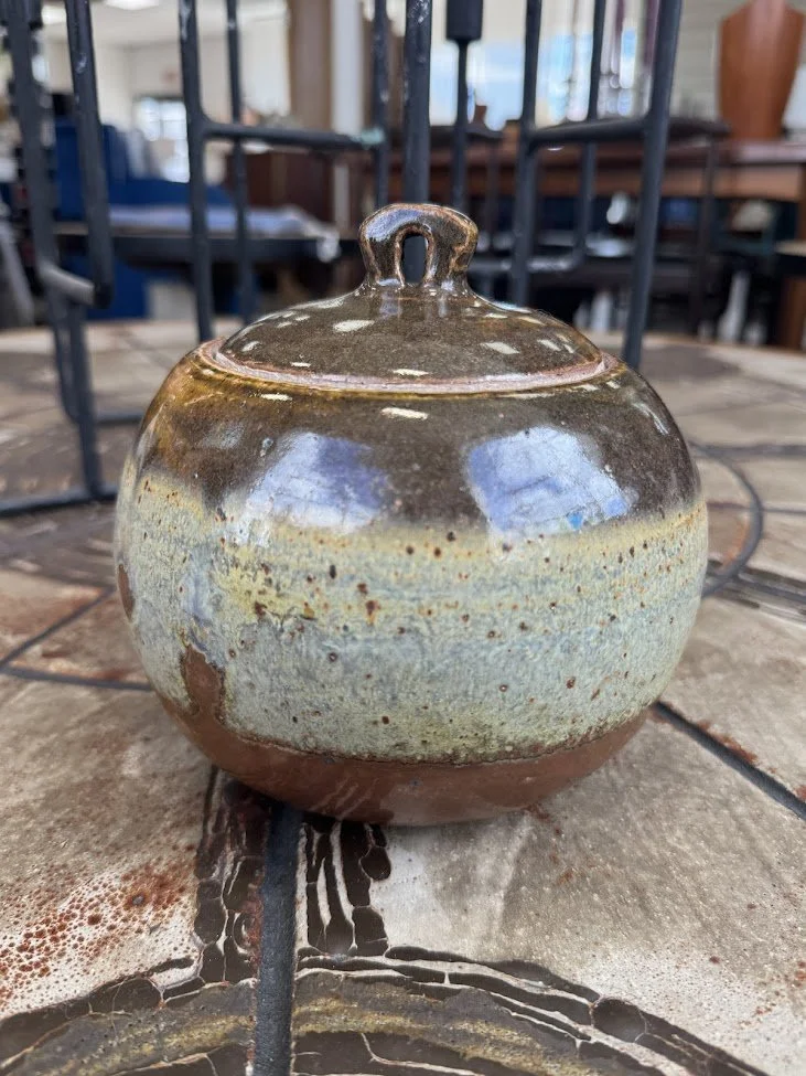 Handcrafted Ceramic Covered Jar by Steve Fuller, Urban Cottage Potter