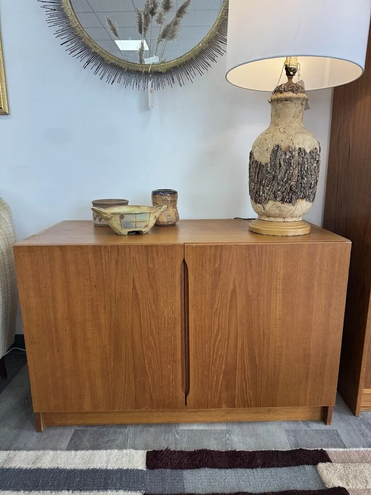 Mid Century Danish Teak Smaller 2 Door Cabinet
