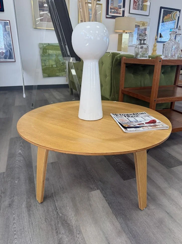 Reproduction Eames CTW Plywood Coffee Table  34" round x 16" h
