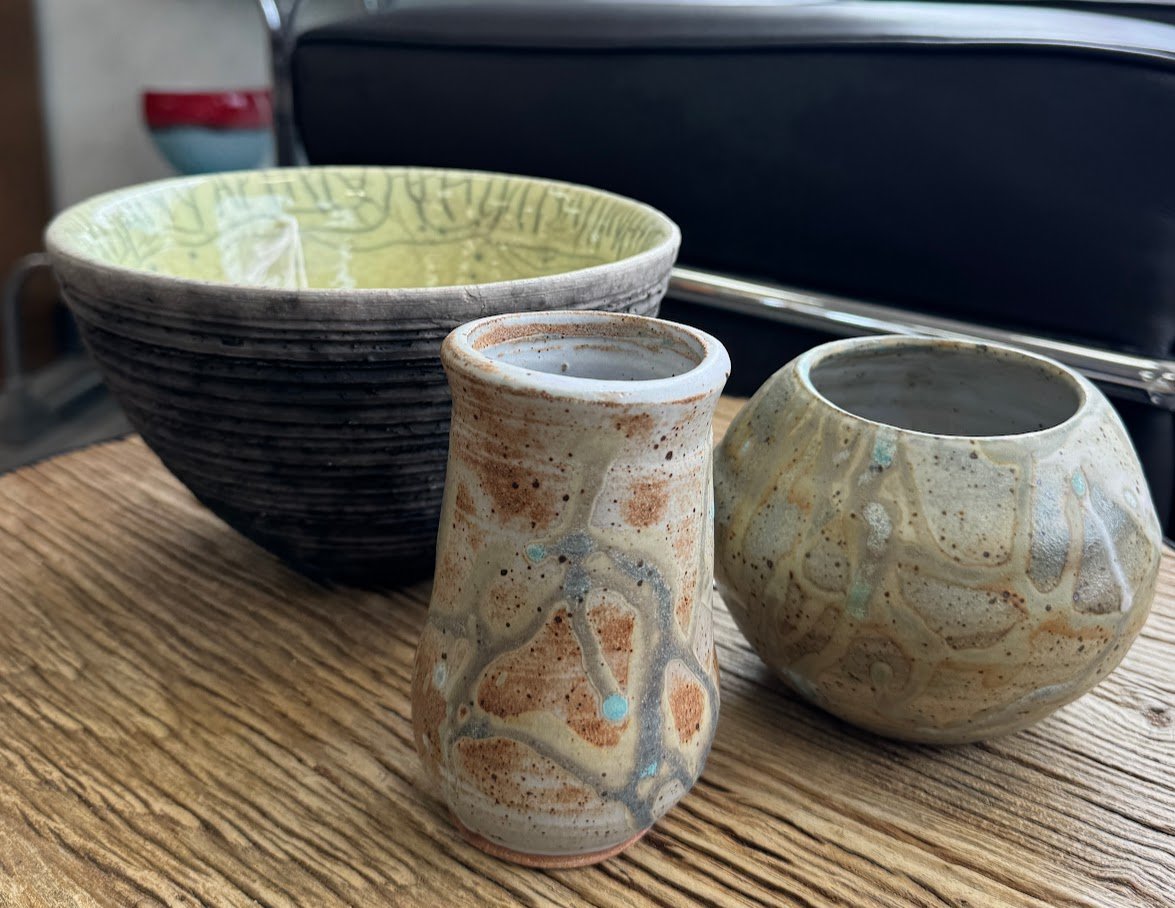 Group of Handcrafted Ceramic Vessels