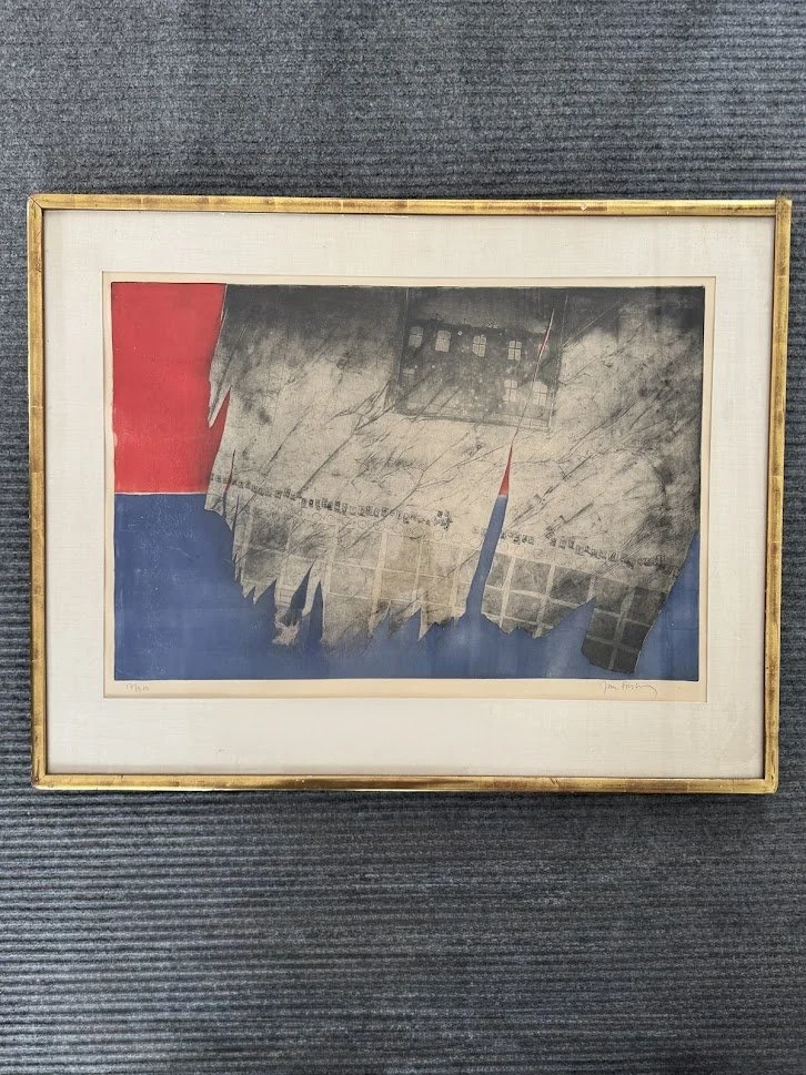 Original Signed and Numbered Limited Edition Lithograph Entitled "War" by Swedish Artist Jan Forsberg (1932-2018) 