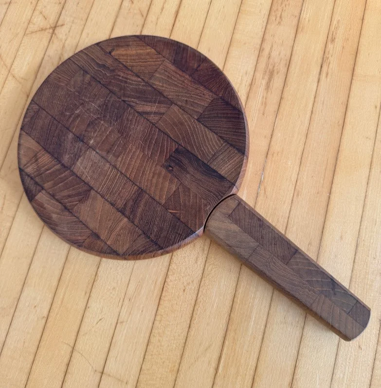 Vintage Mid Century Dansk Cheese Board with Knif/Handle by Jens Quistgaard
