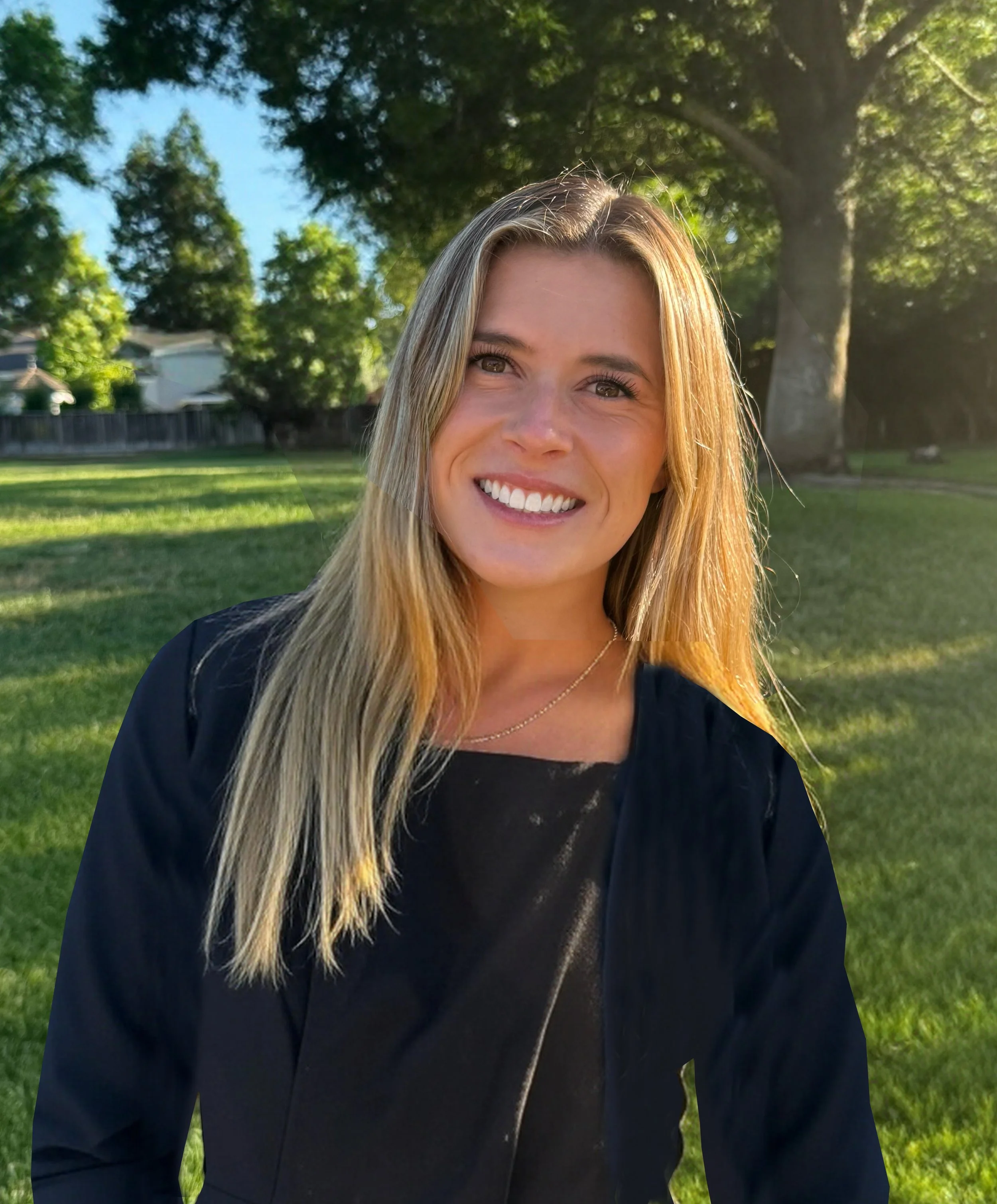 Silhouette of a person with crossed arms.