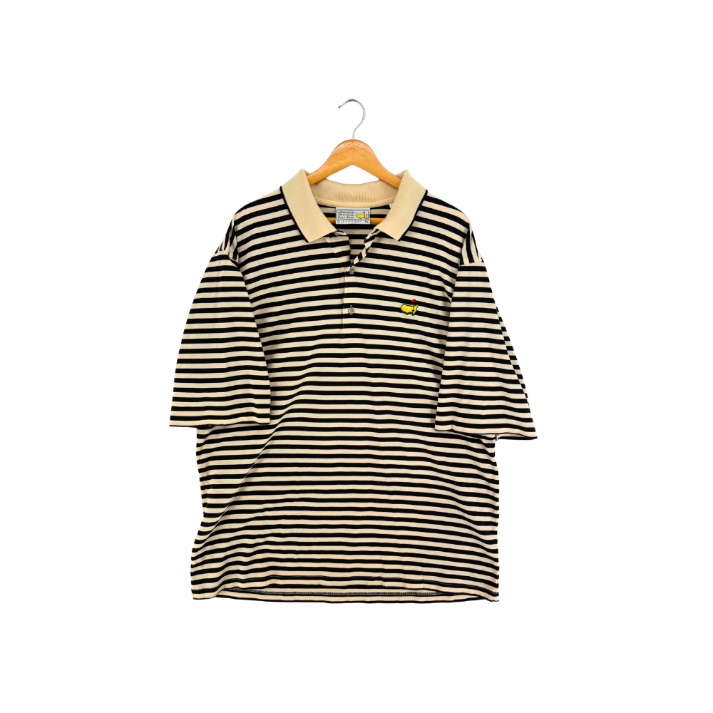 00's Slazenger Masters Polo Tan/Black (XL)