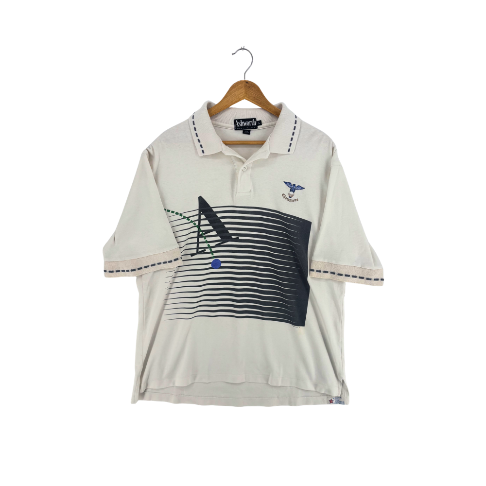 90's Ashworth Polo White (L)
