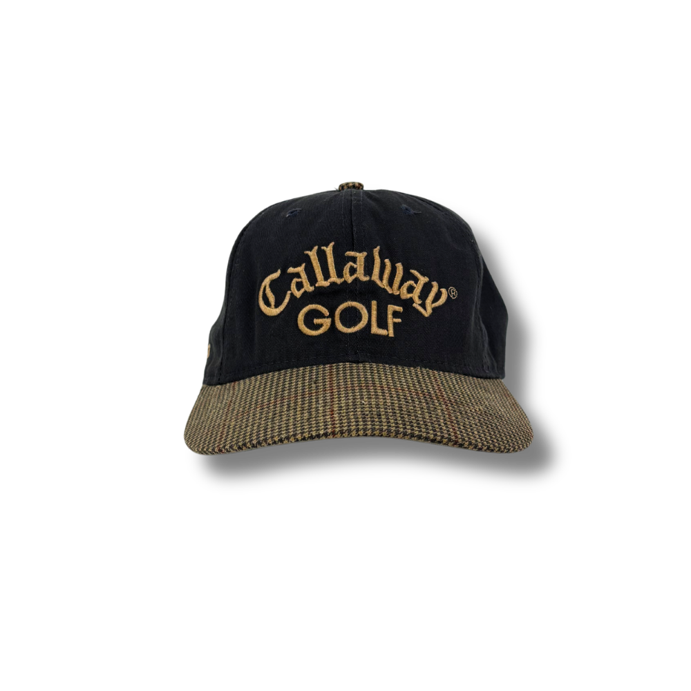 90's Callaway Big Bertha Strapback Hat Blue/Tan