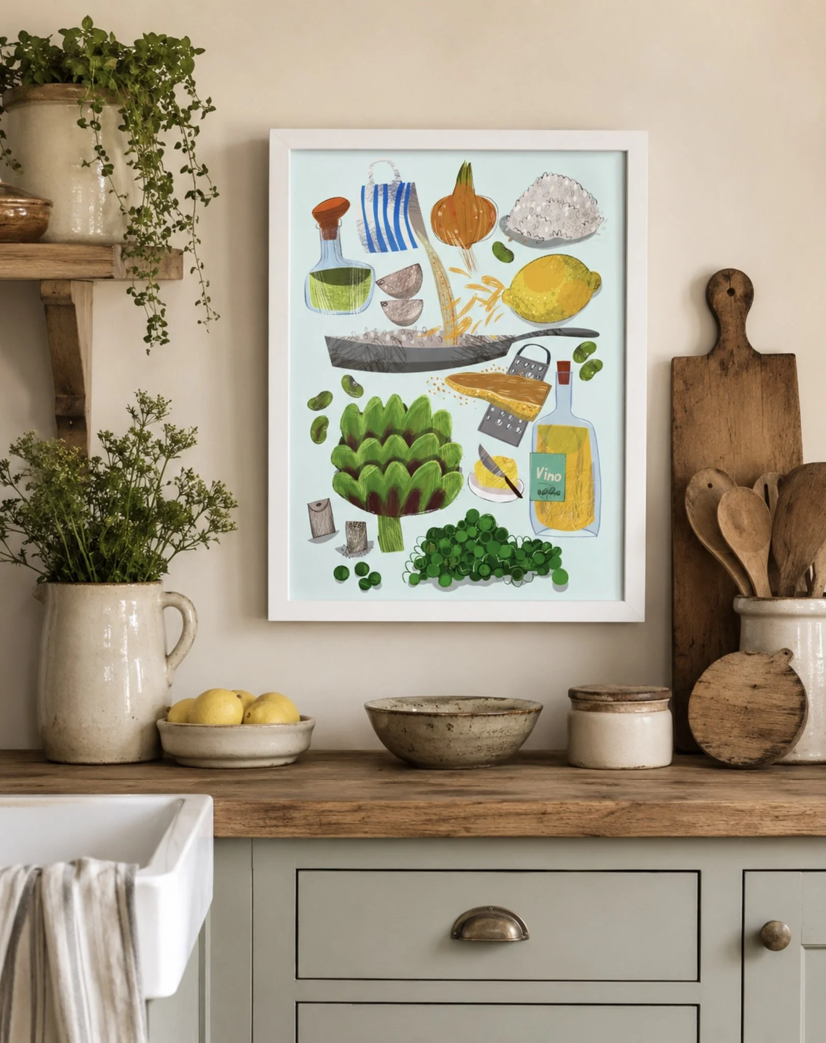 Kitchen Recipe Print (Risotto)