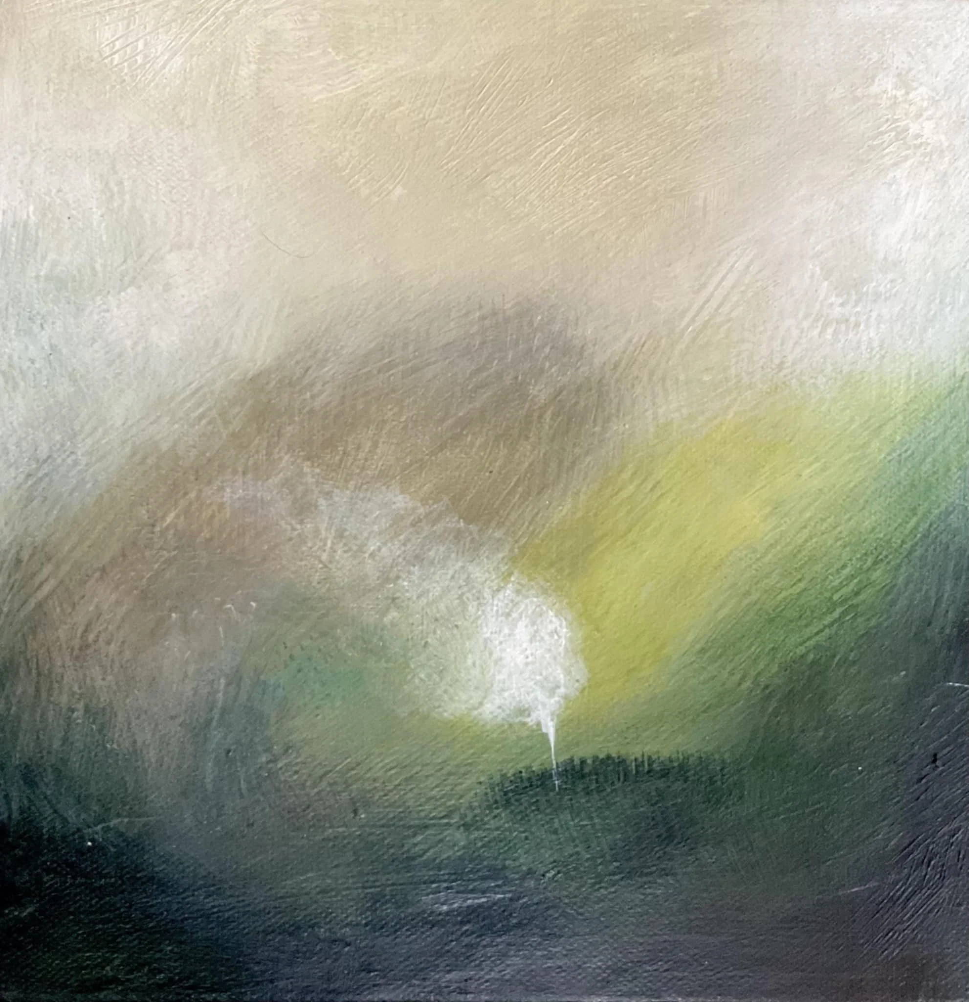 Unframed Art Print 'Atmospheric Landscape 3' 20x20cm (Highland Bothy)