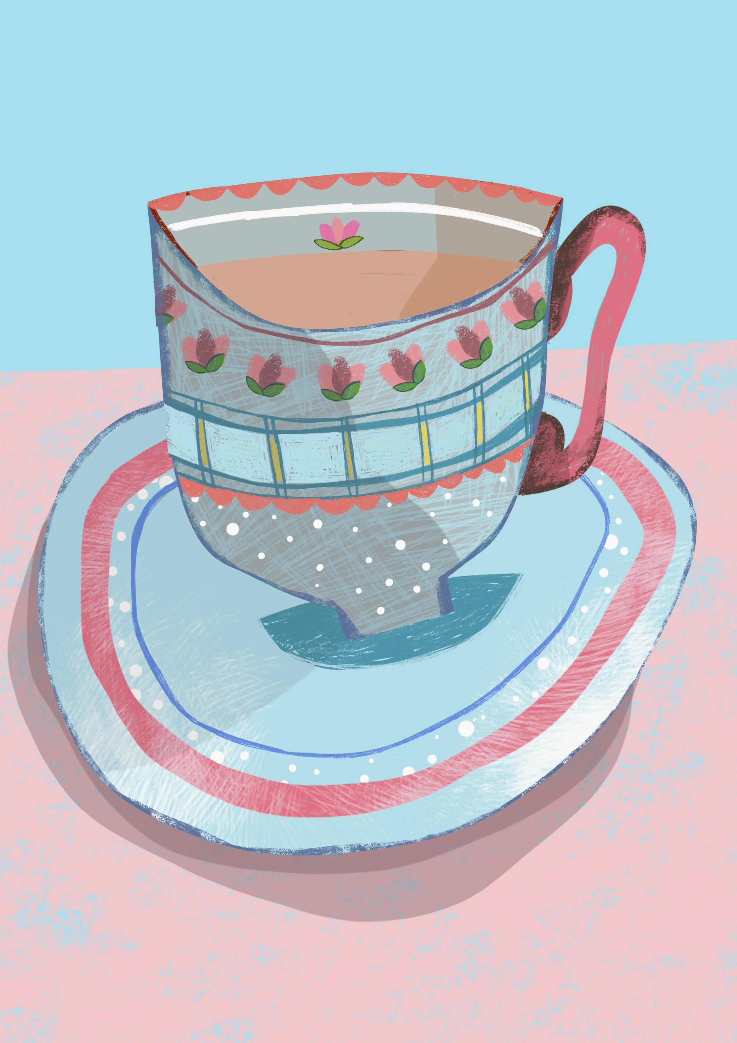 Tea Time Print  (unframed)