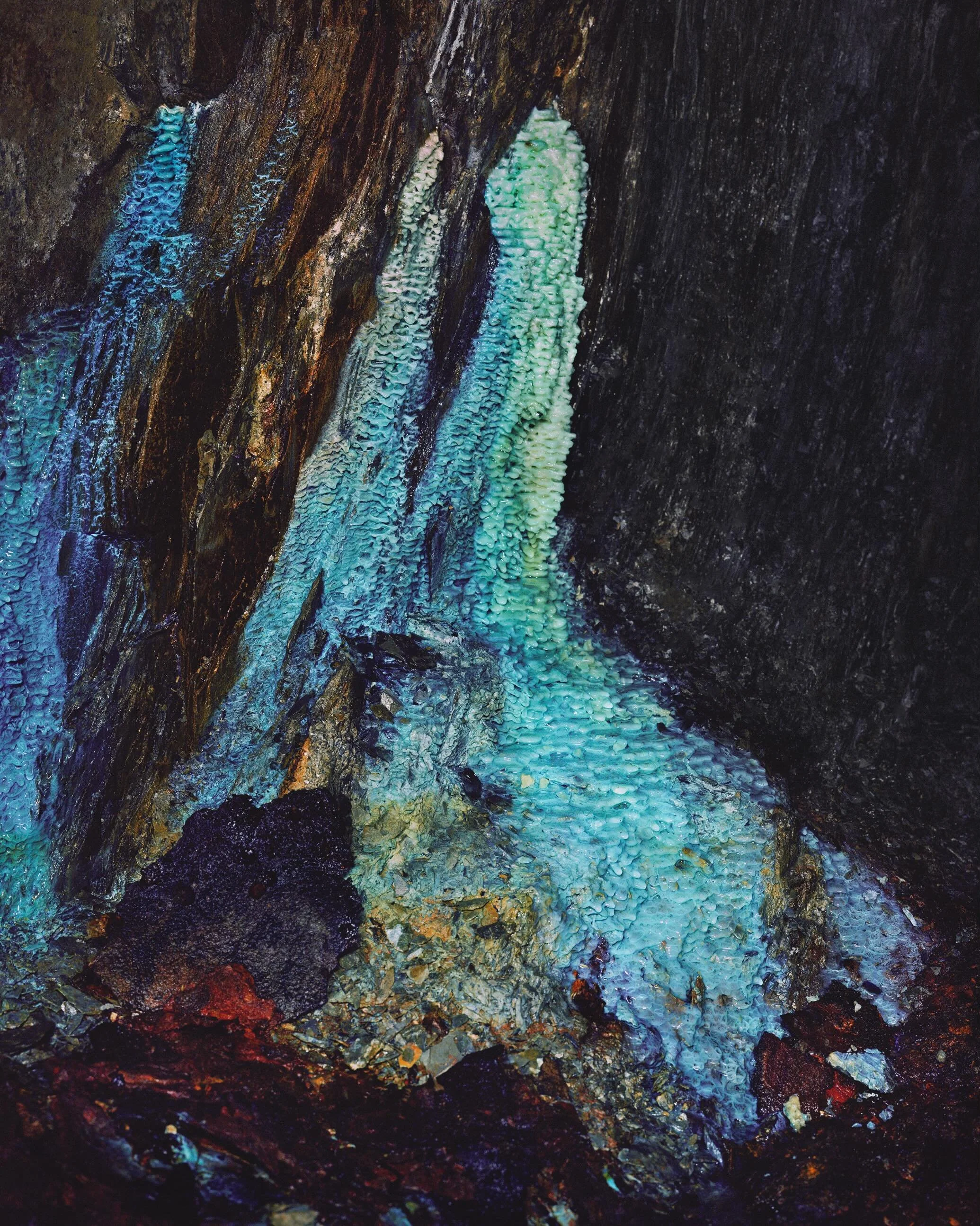 I made this photograph in North Wales whilst studying at the RCA.

Around that time I visited dozens of old abandoned mines in this area, drawn to these strange, difficult places where the act of making a photograph felt uncertain and physical.

Phot