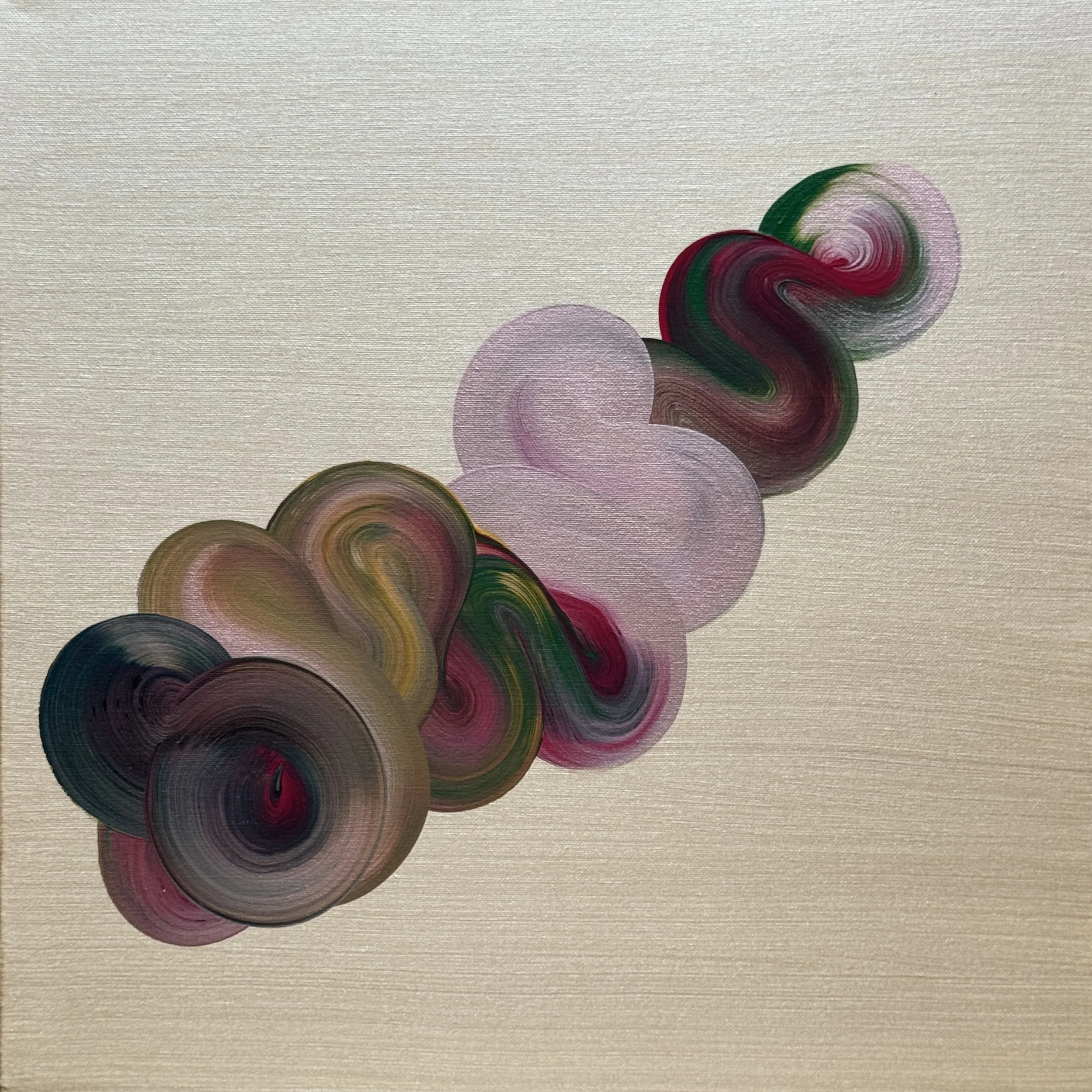 Flaws & Friends 2 | 50 x 50 cm | Collection: Joy, Suspended | Effect: shimmer