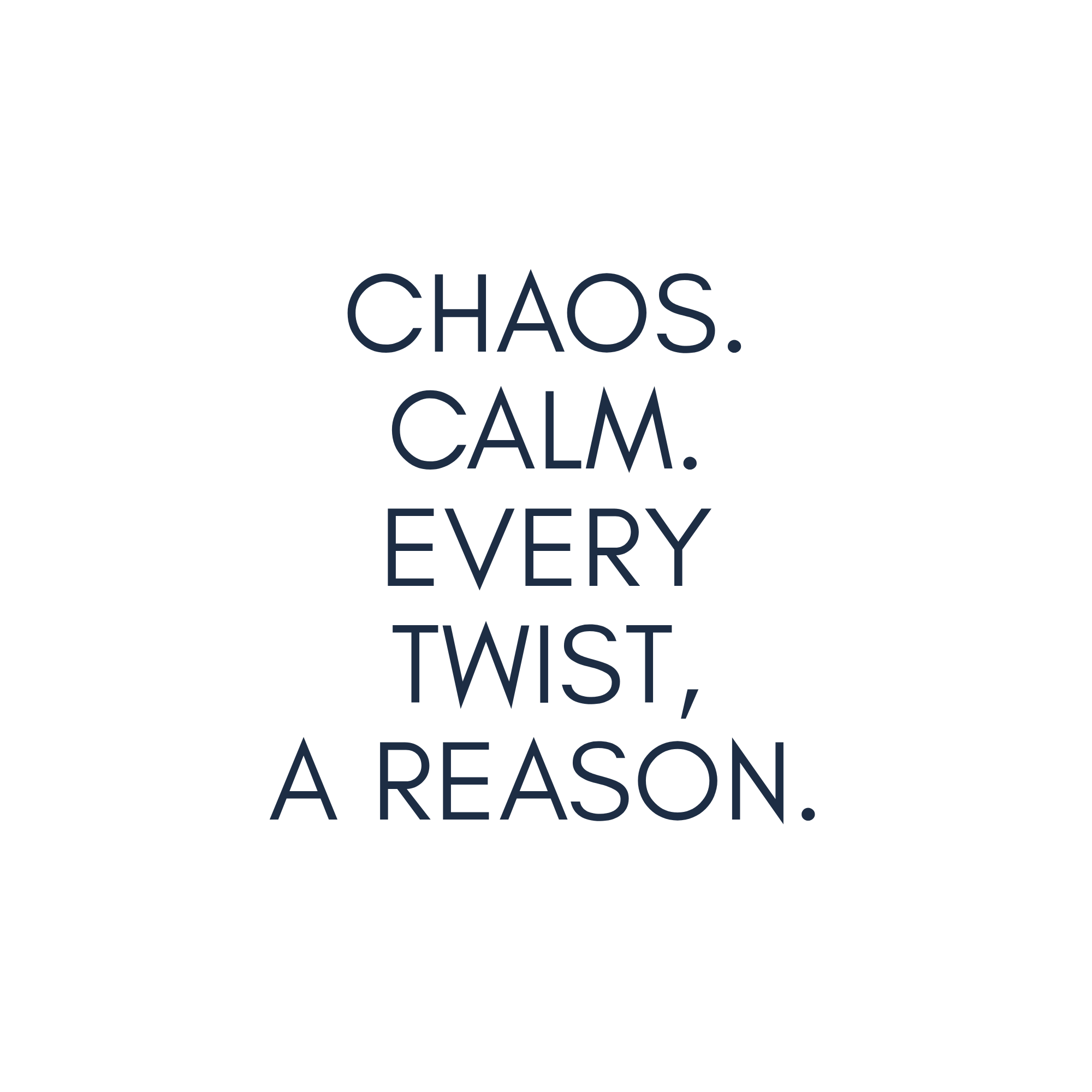 The essence of life lives between chaos and calm, in every twist and turn that unfolds with purpose.