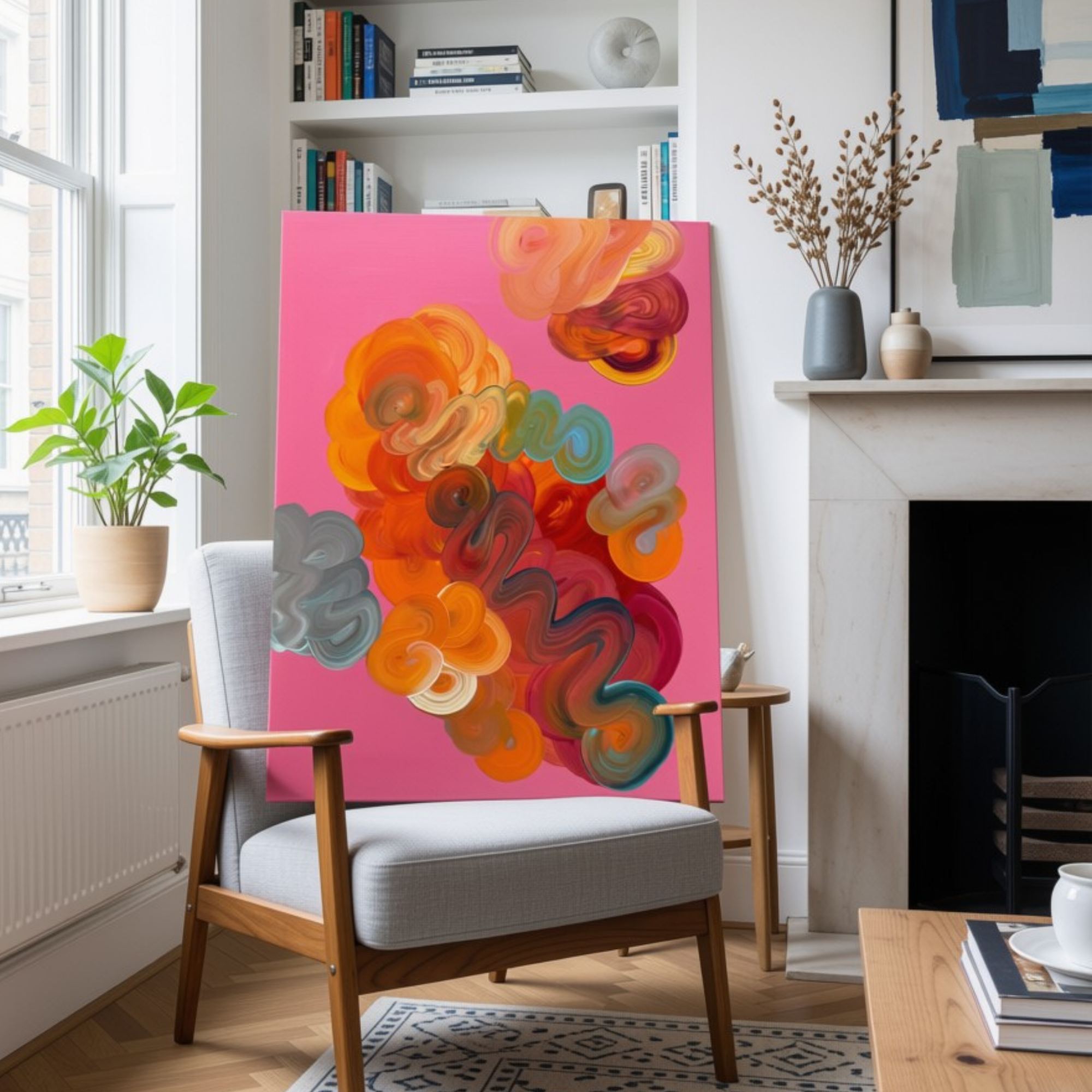 Pink Resiliance | Acrylic on canvas 50 x 70 cm