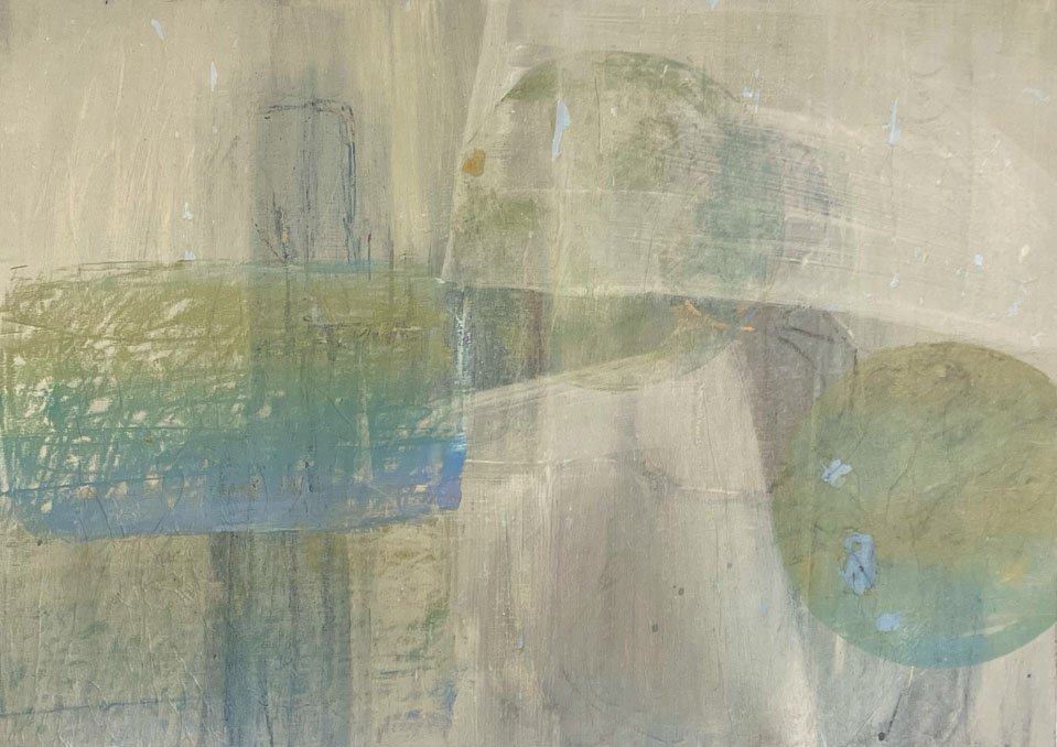 Naturalis Tempo, 2025, Mixed media on canvas, 70 x 50 cm