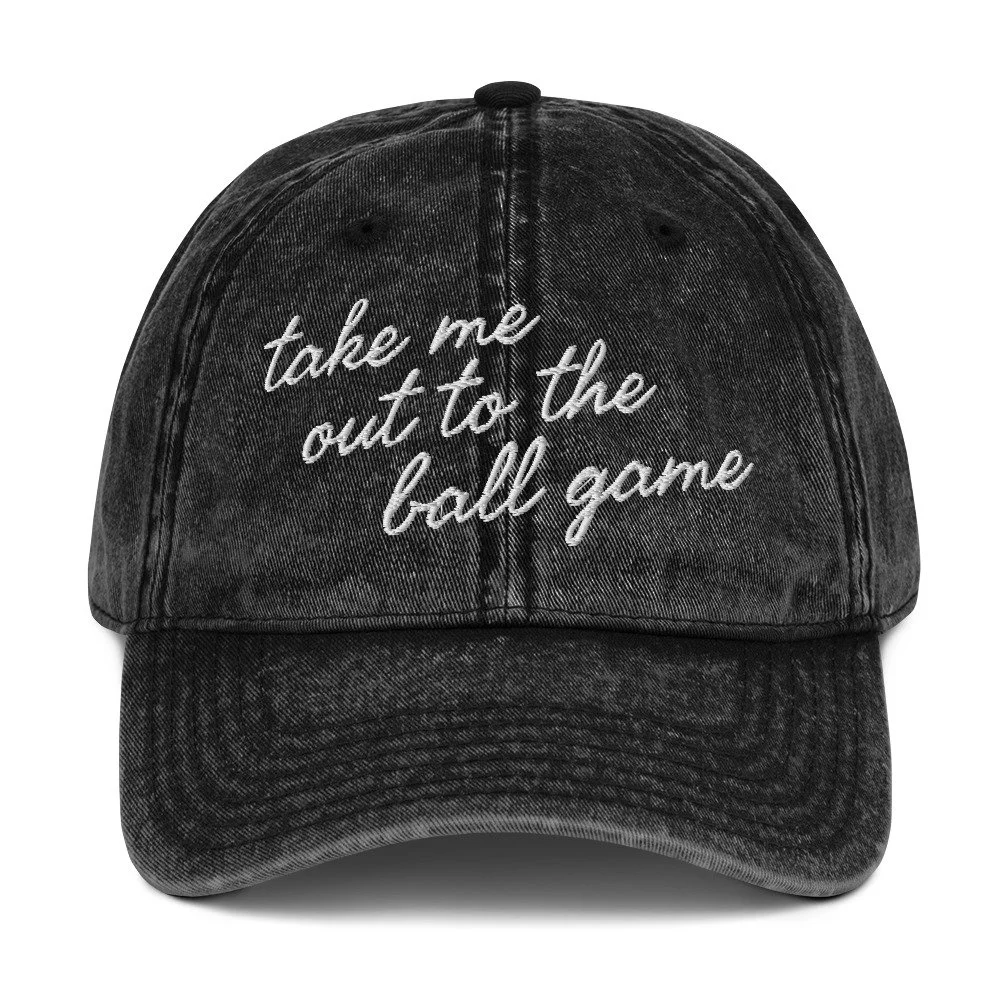 Take Me Out to the Ball Game // Vintage Cotton Twill Cap