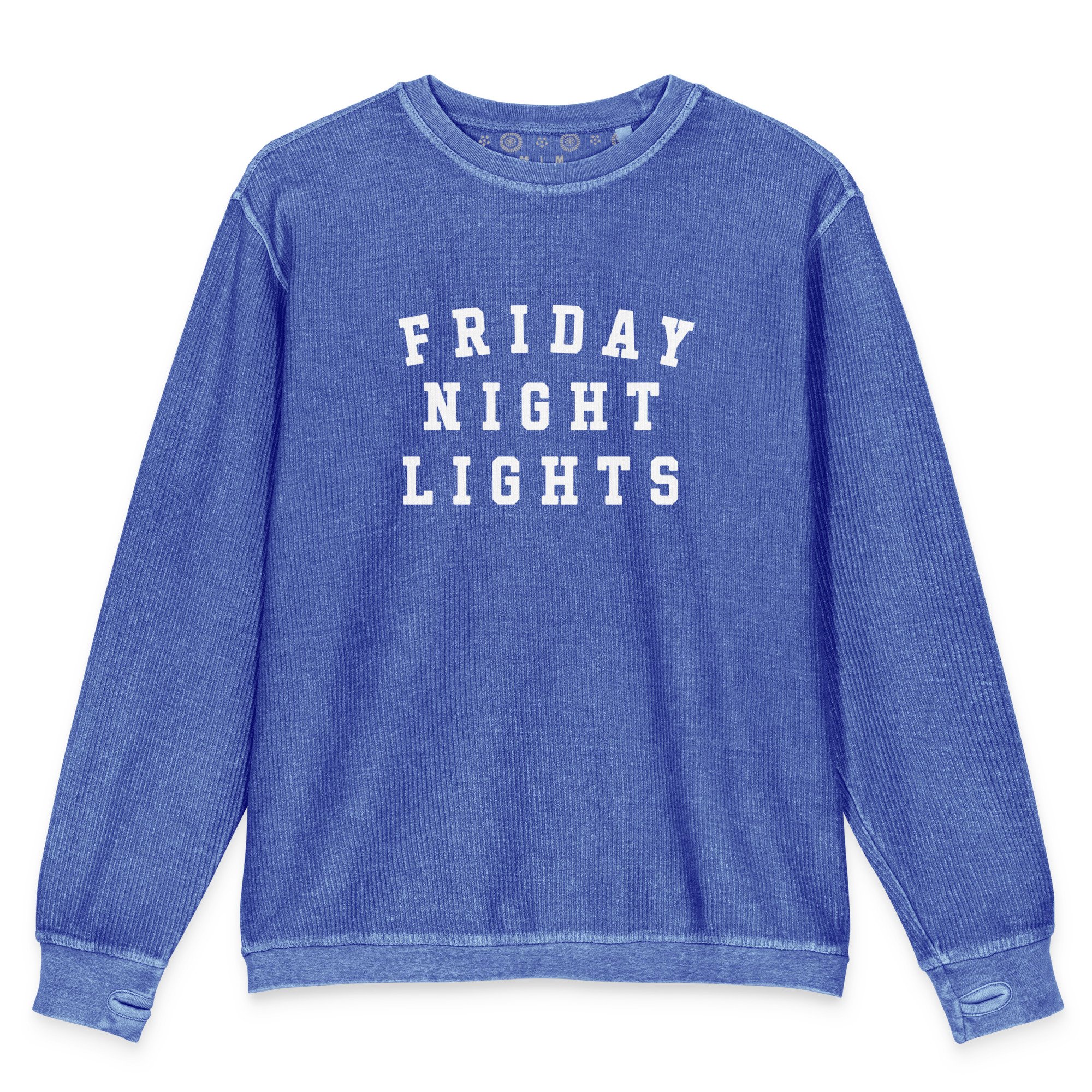 Friday Night Lights // Comfy Cord Sweatshirt