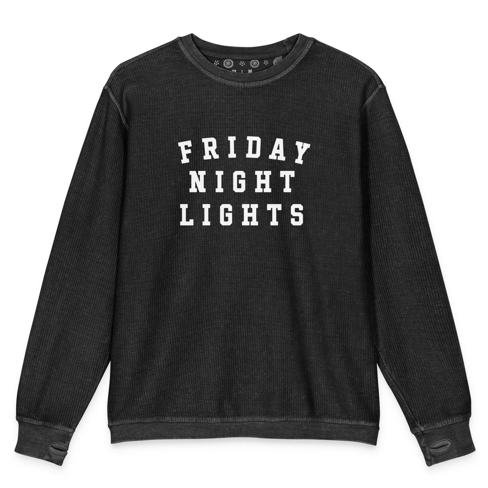 Friday Night Lights // Comfy Cord Sweatshirt