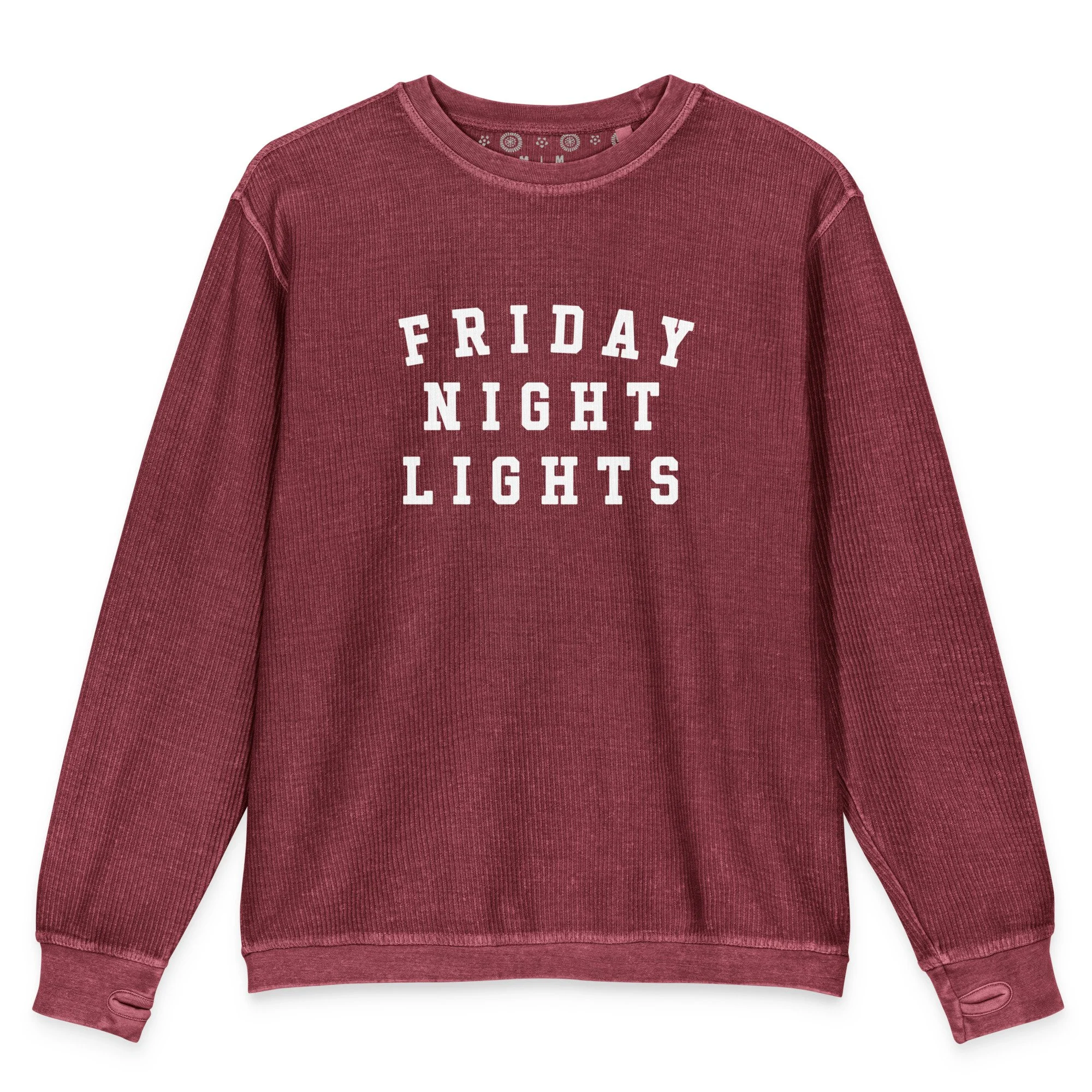 Friday Night Lights // Comfy Cord Sweatshirt