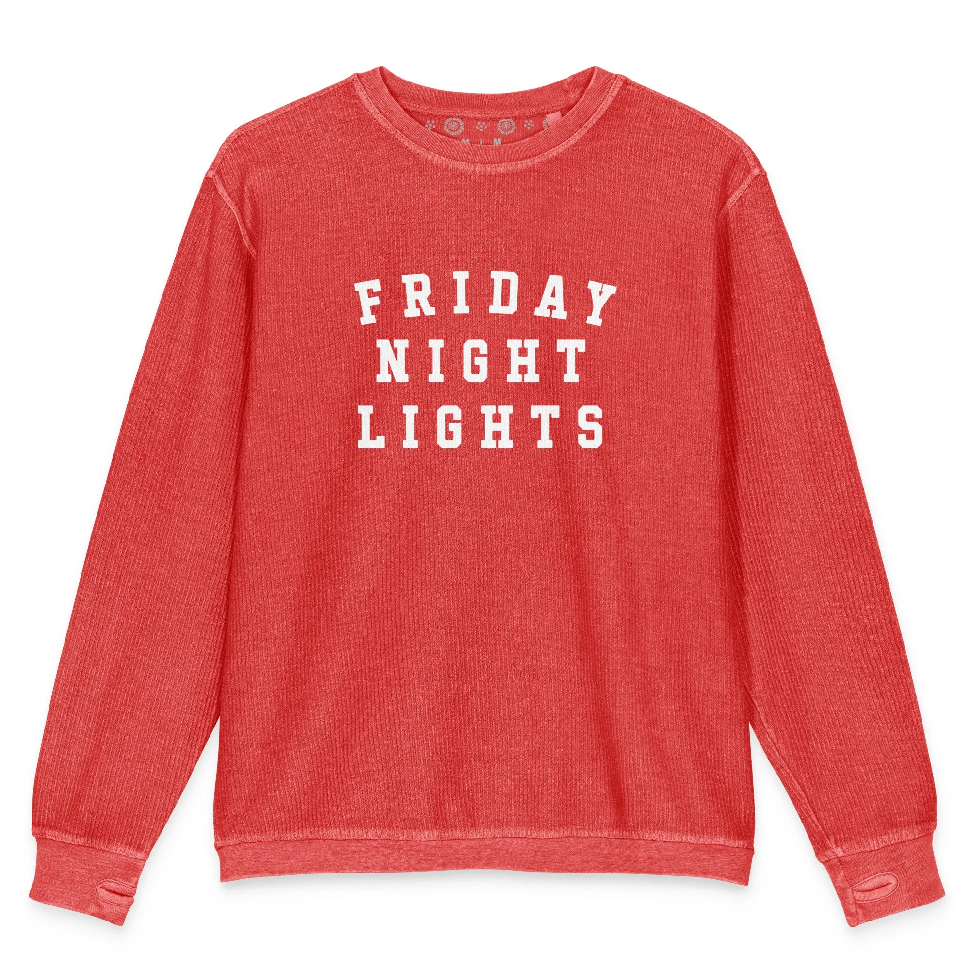 Friday Night Lights // Comfy Cord Sweatshirt