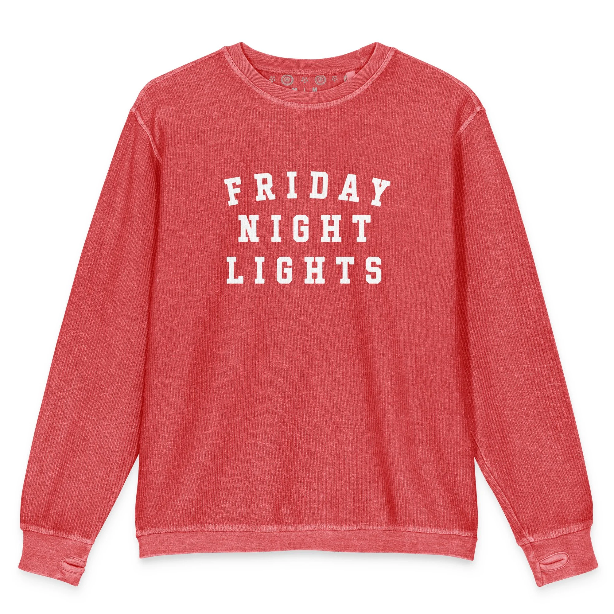 Friday Night Lights // Comfy Cord Sweatshirt