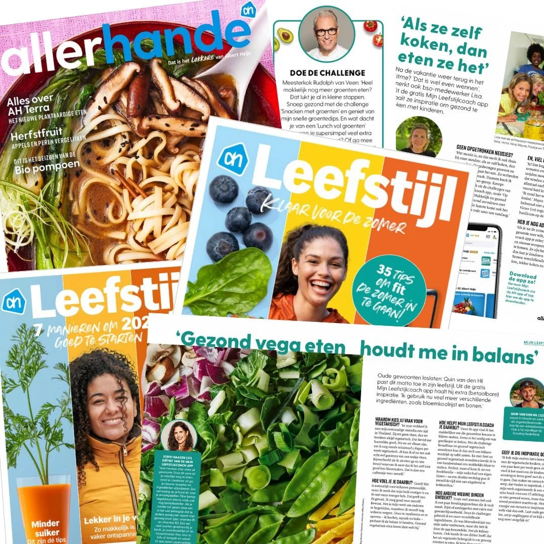 Voorbeelden van verschillende bedrijfsmagazines en publicaties