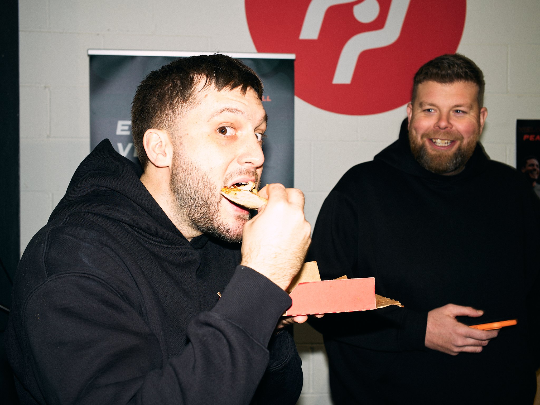 Joe enjoys his Pizza @ Thirdshot Collective 2026