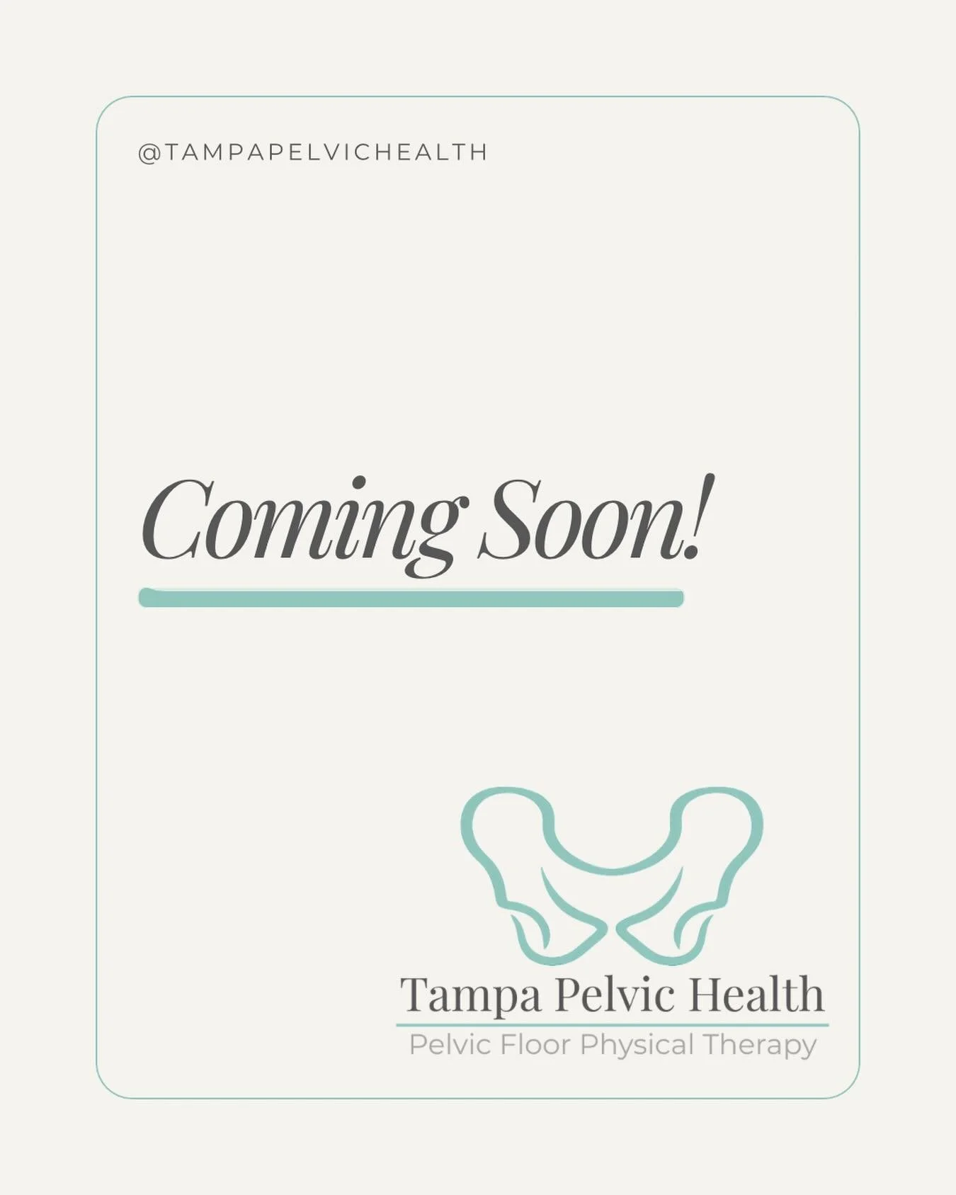 1:1 Pelvic Floor Physical Therapy Coming Soon to Tampa, FL

Stay Tuned!

We can&rsquo;t wait to meet you!

#pelvicfoor #pevicfloorhealth #pevicfloorphysicaltherapy