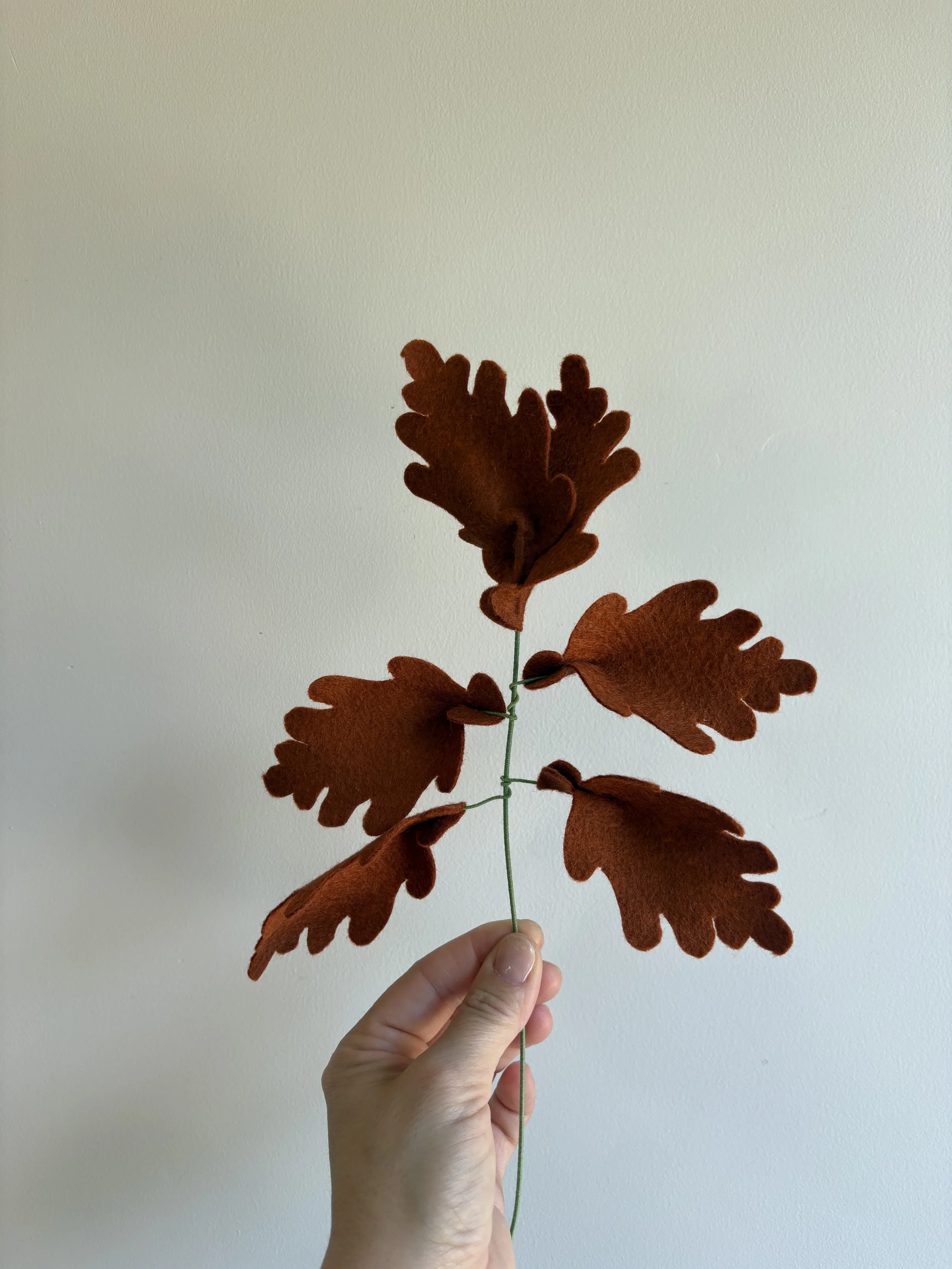 Oak branch in Copper
