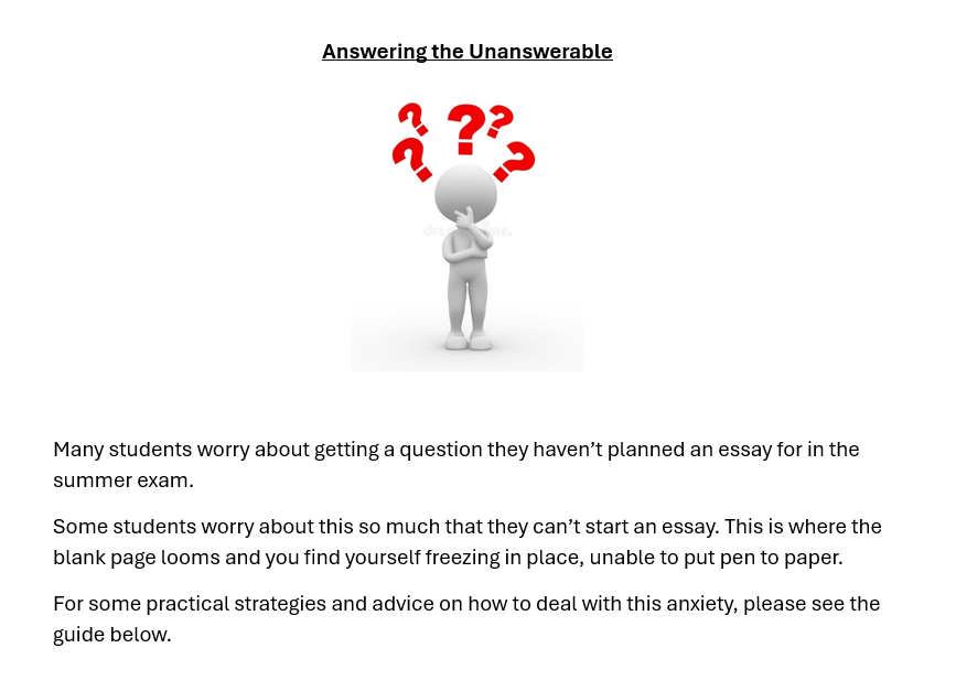 Answering the Unanswerable