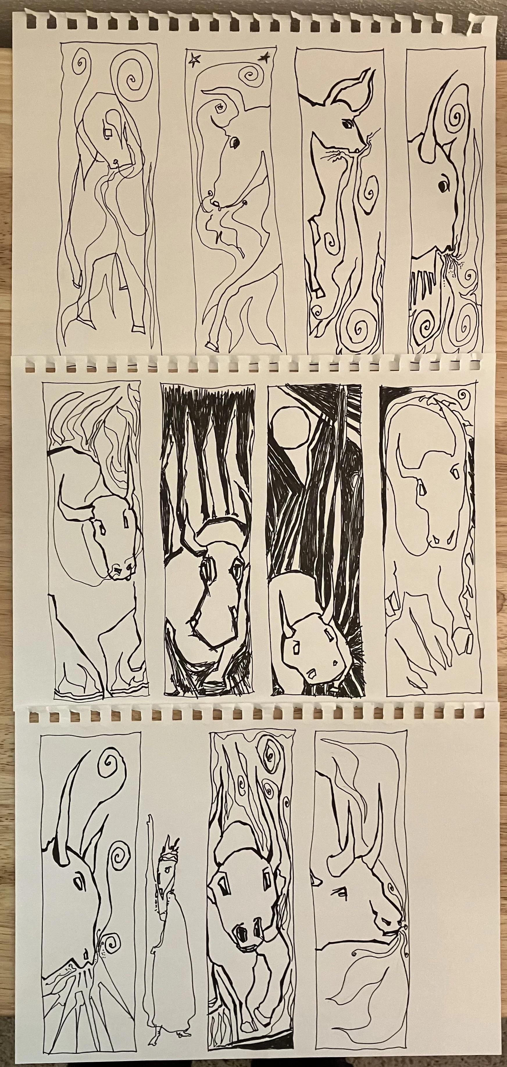 Medea - bull sketches