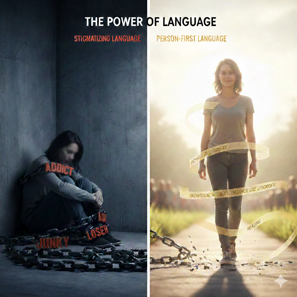 Why the Words We Use To Talk about Addiction Matters.