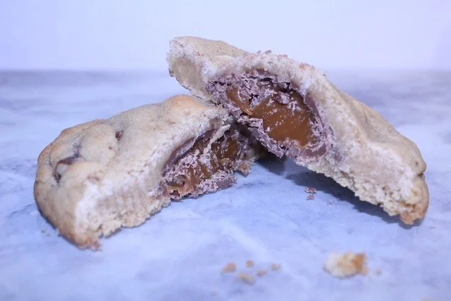 Caramel Egg Stuffed Cookie