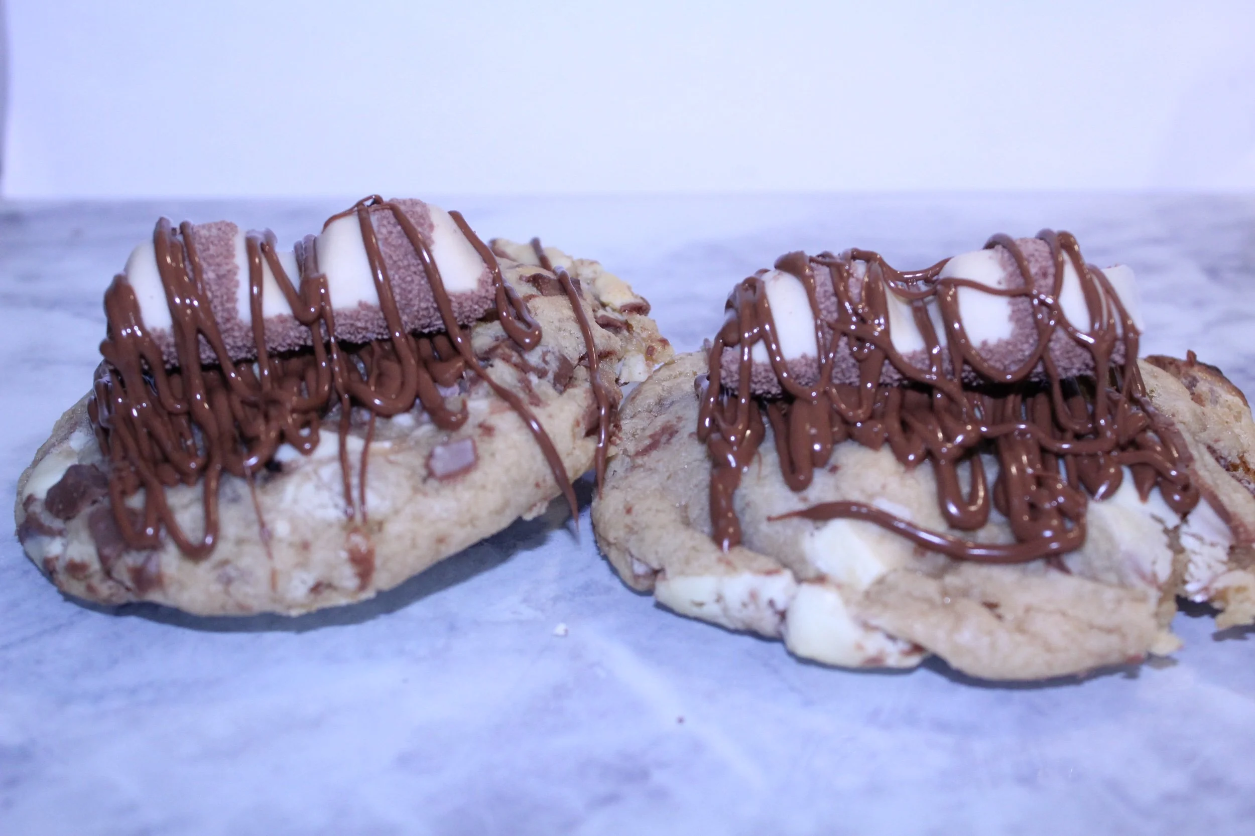 Kinder Bar Stuffed Cookie