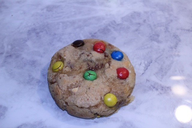 M&M Stuffed Cookie