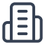 Icon of a tall building with multiple floors