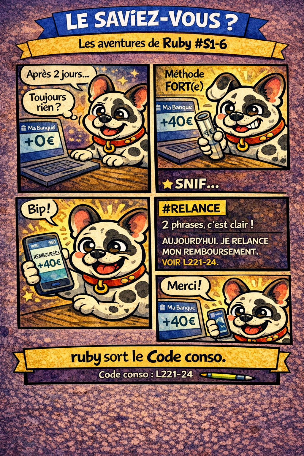 Épisode 6 — Toujours pas remboursé : relance efficace