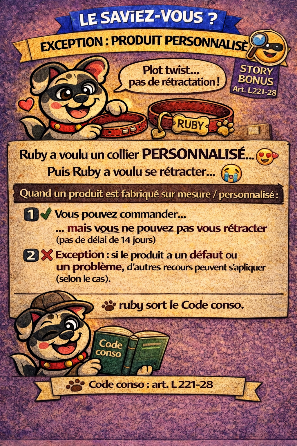 Story Bonus — Produit personnalisé : peut-on se rétracter ?