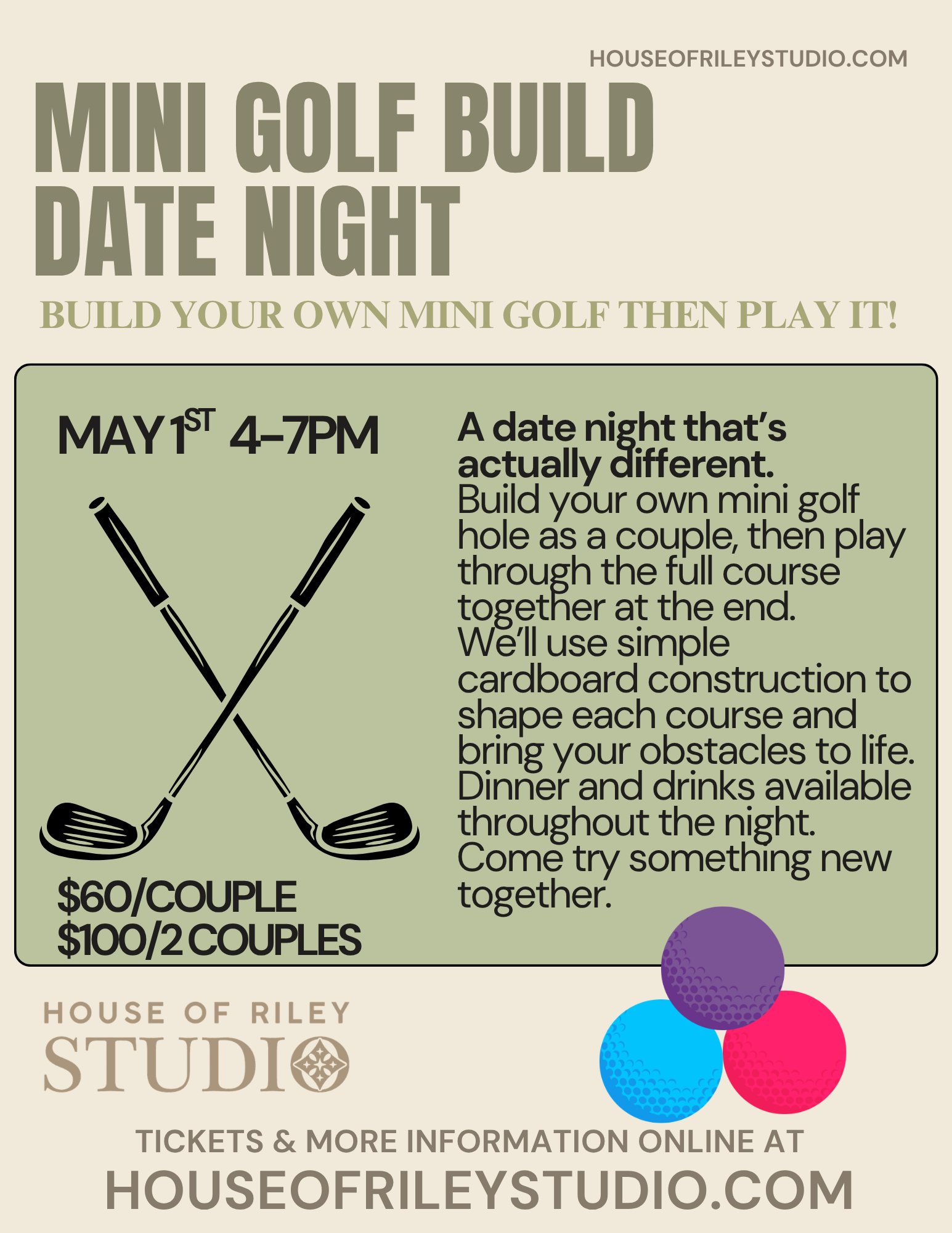Mini golf build date night