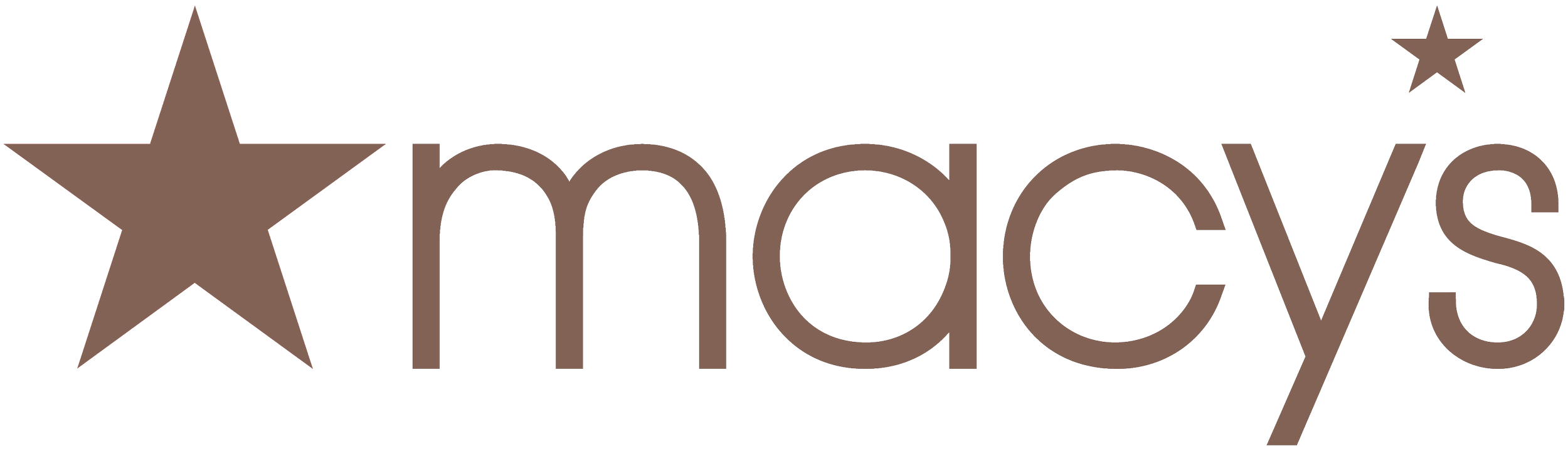 Macy's logo with a large star on the left and the word Macy's in brown letters.